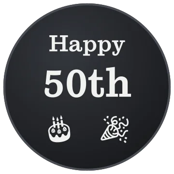 Happy 50th engraving idea
